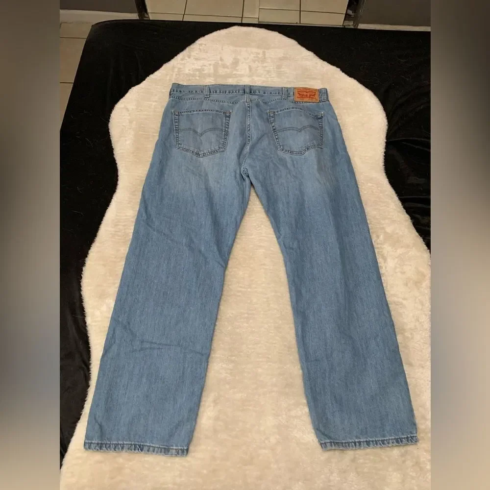 Levi’s 505 Mens 40x30 Straight Leg Denim‎ Blue Jeans Cotton Pants